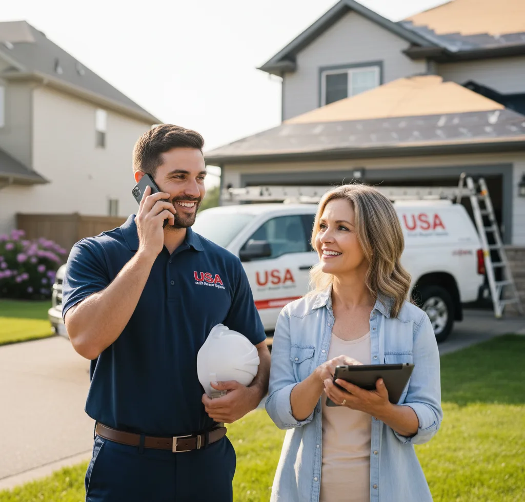 USA Roof Repair Experts customer support in Carlinville